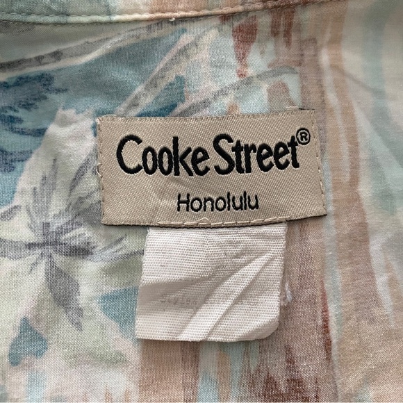 COOKE STREET Honolulu Aloha Hawaiian Tropical Floral Reverse Print Shirt Men 2XL - Picture 4 of 6